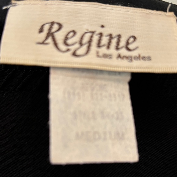 Black Chiffon 2 Piece Skirt & Cami Top - Regine Los Angeles - Flowy & Elegant - Picture 3 of 3
